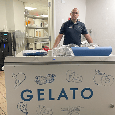 gelato countertop