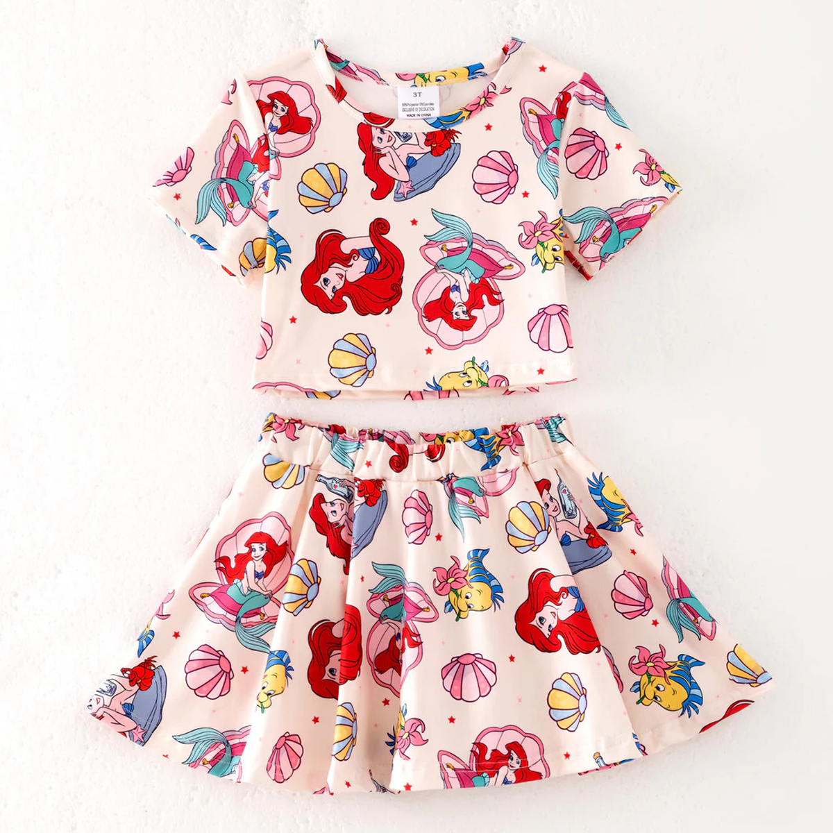 Seashell Shimmer Skirt Set