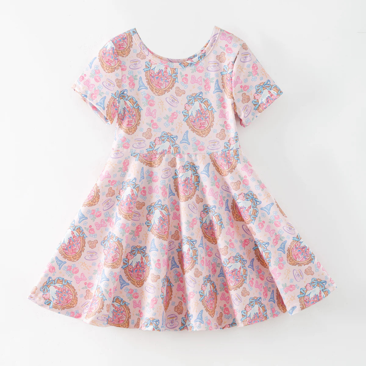 Royal Portrait Skater Dress