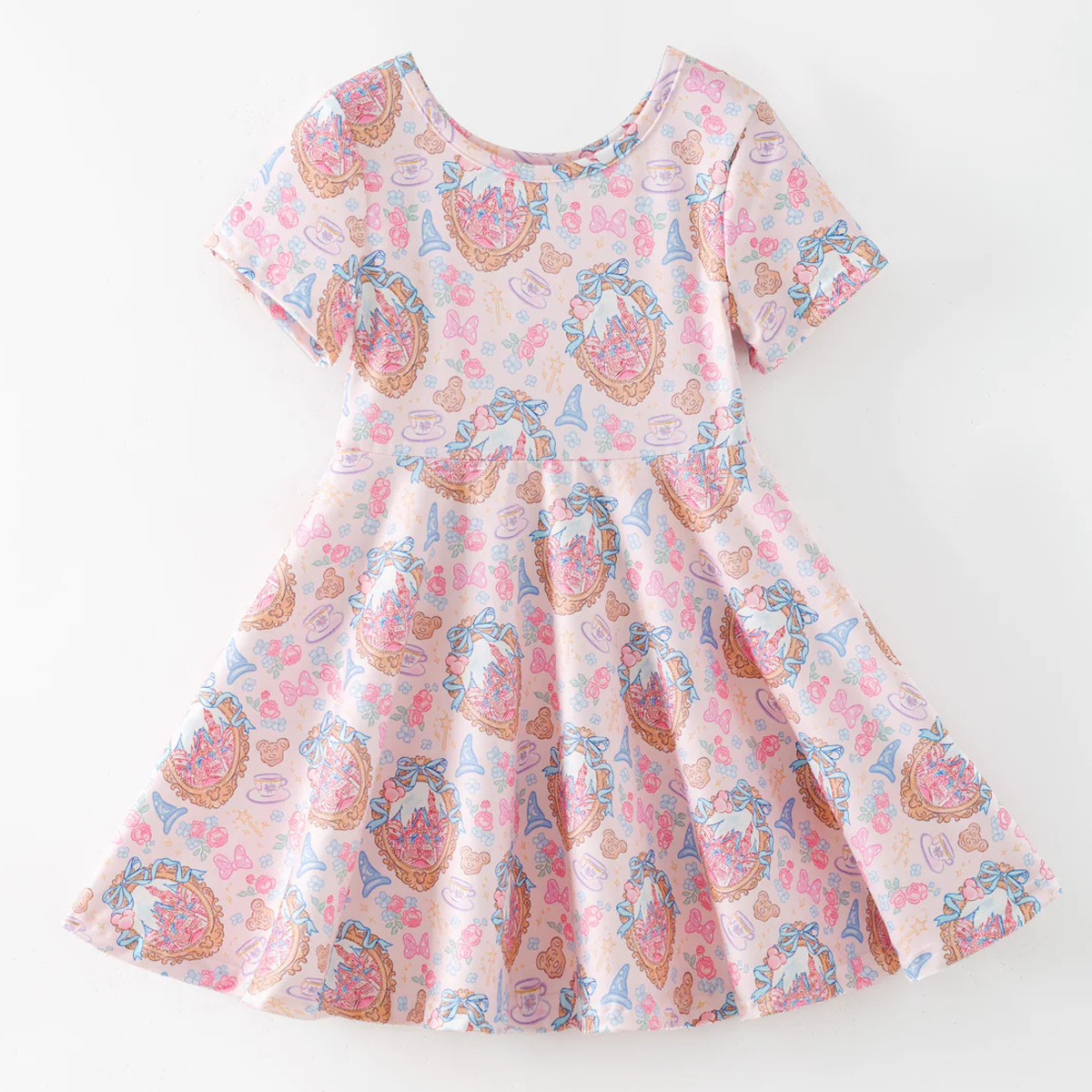 Royal Portrait Skater Dress
