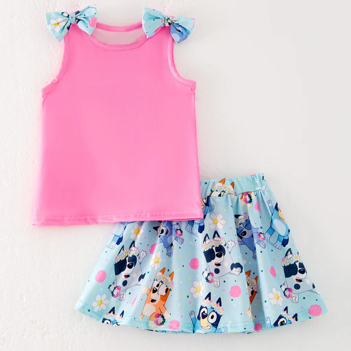 Flower Crown Crew Skort Set
