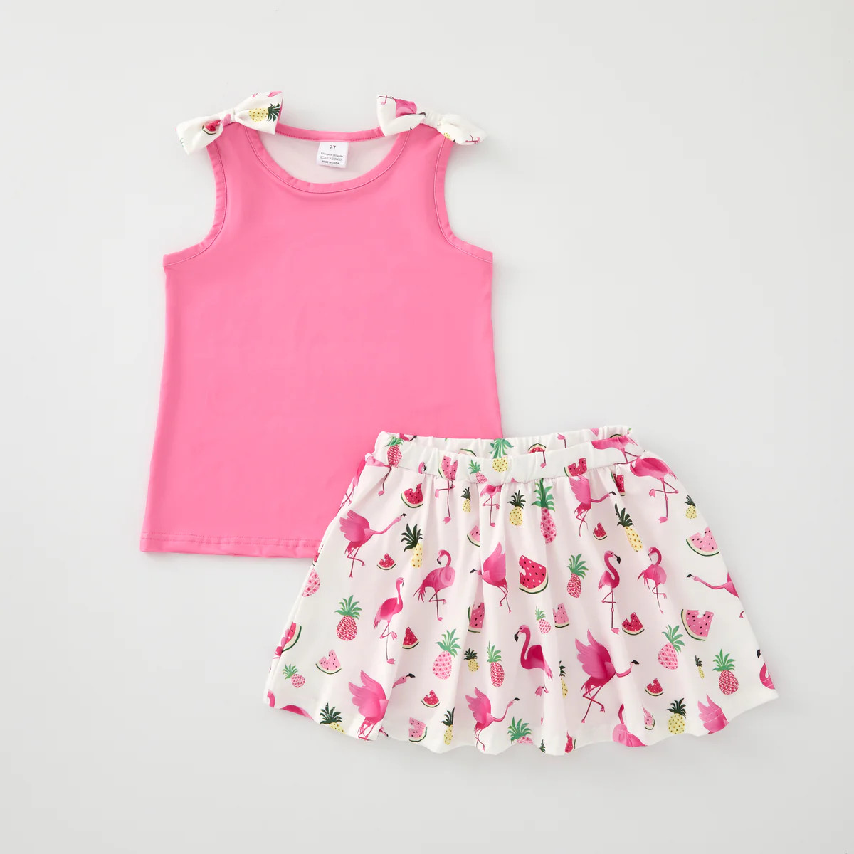 Flamingo Fruit Skort Set