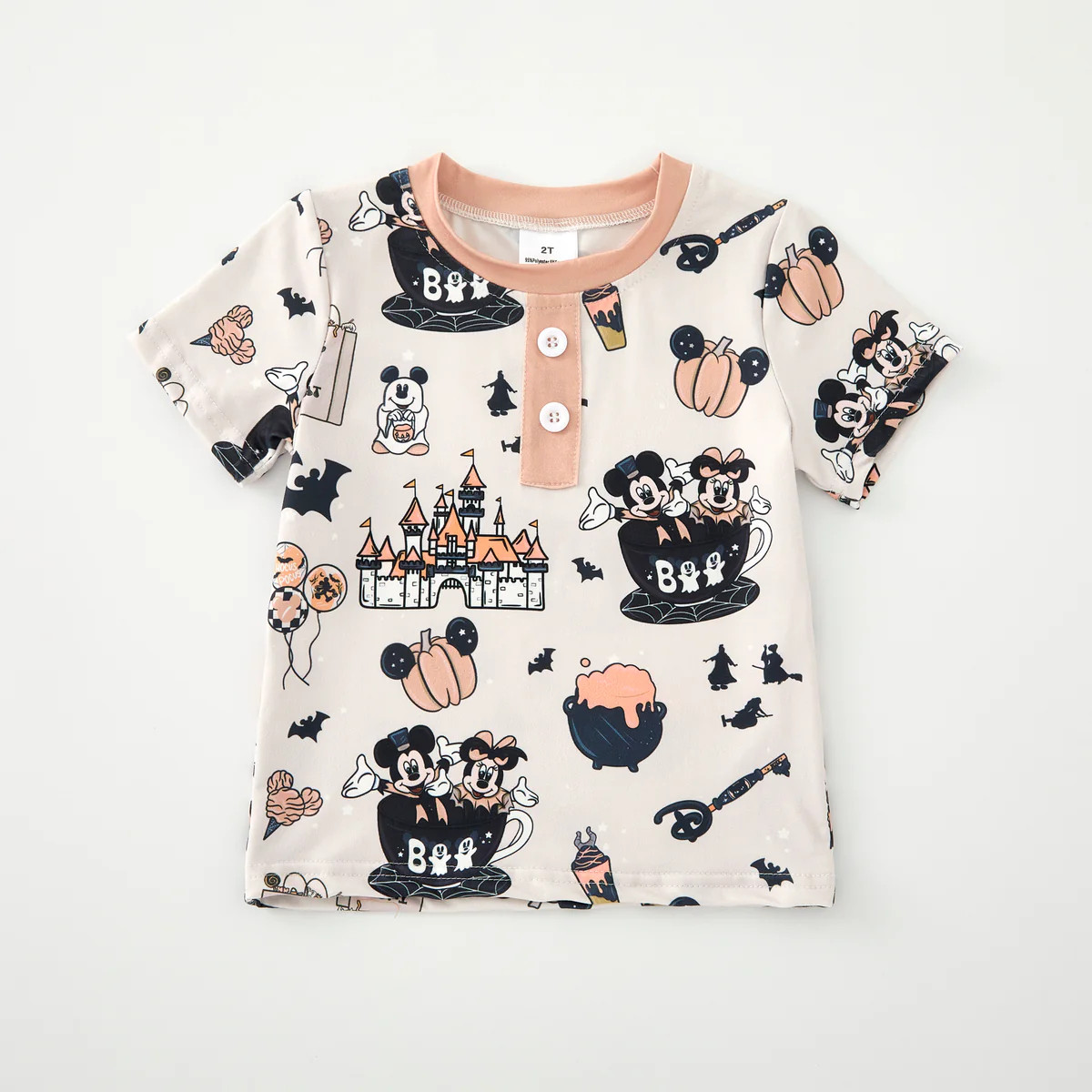 Spooky Spin Henley Tee