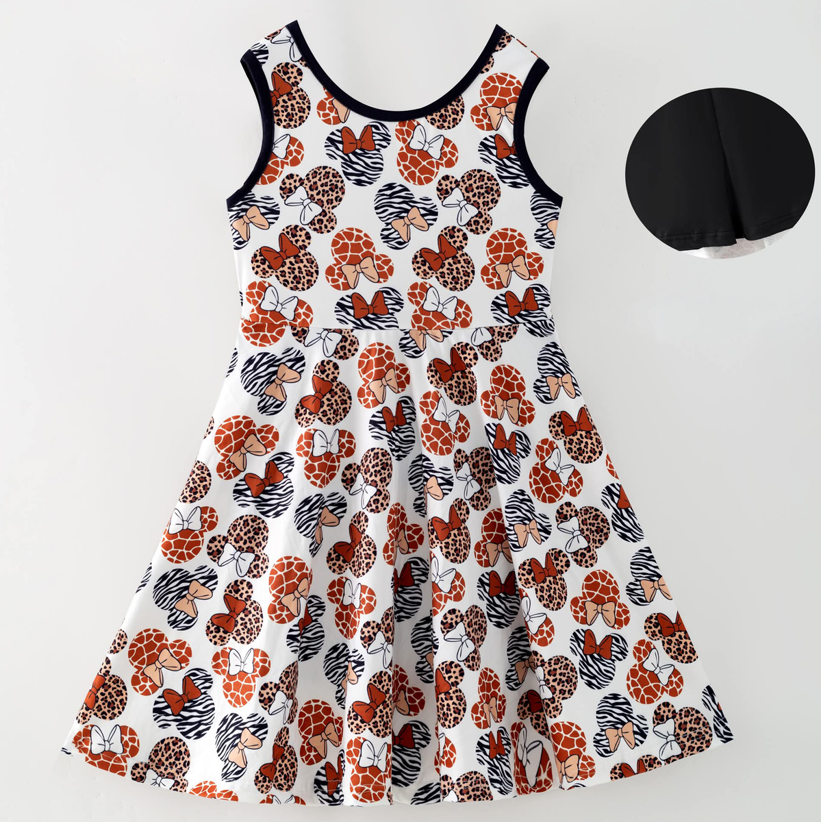 Mouse Safari Midi & Mini Skort Dress