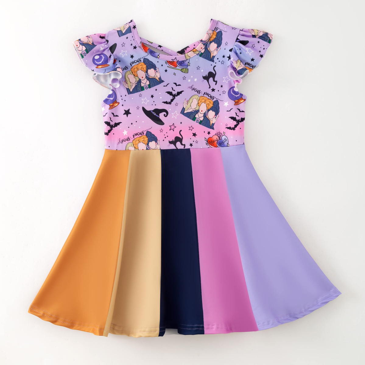 Sisters Colorblock Twirl Dress
