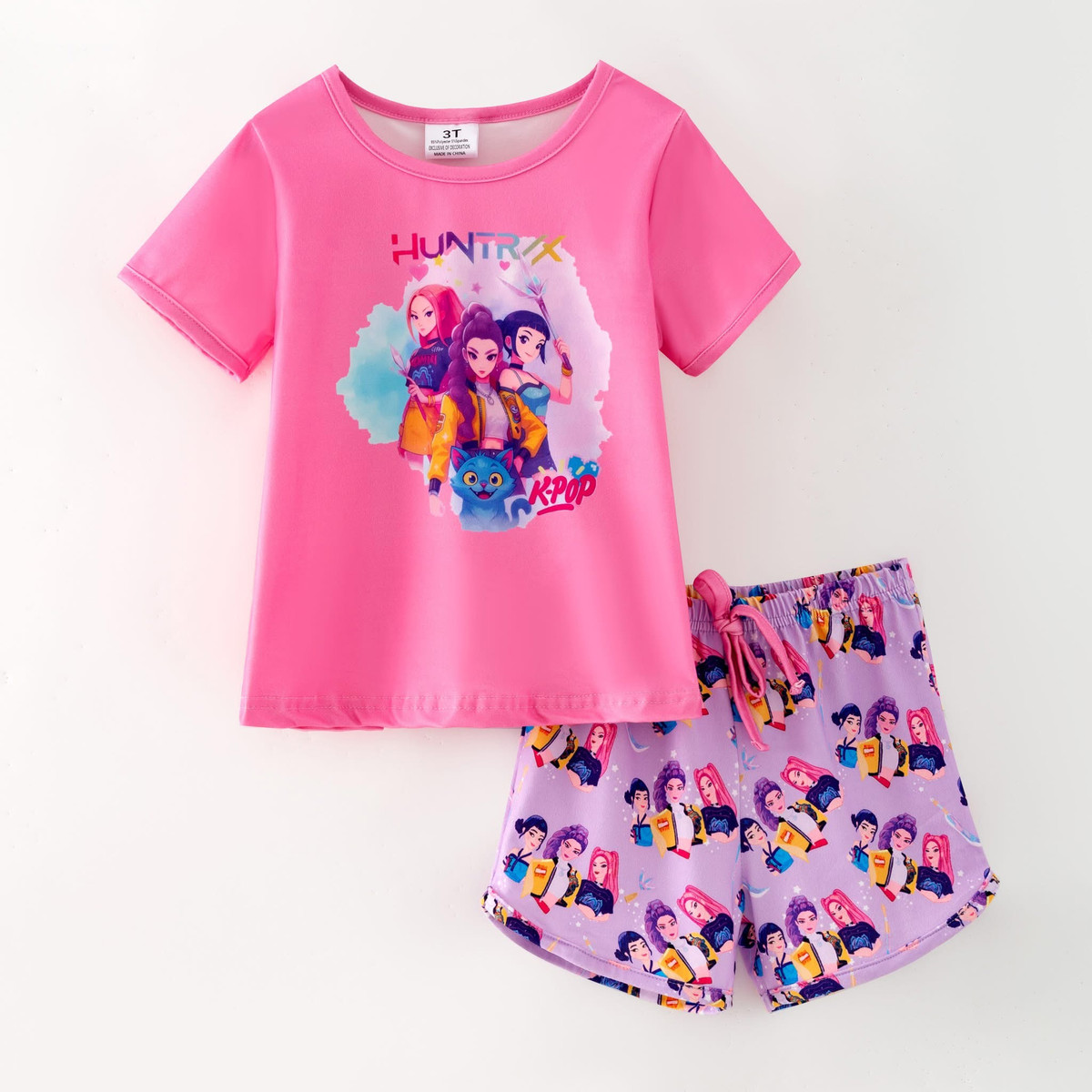 K-POP DEMON HUNTERS SHORTY PJ SET