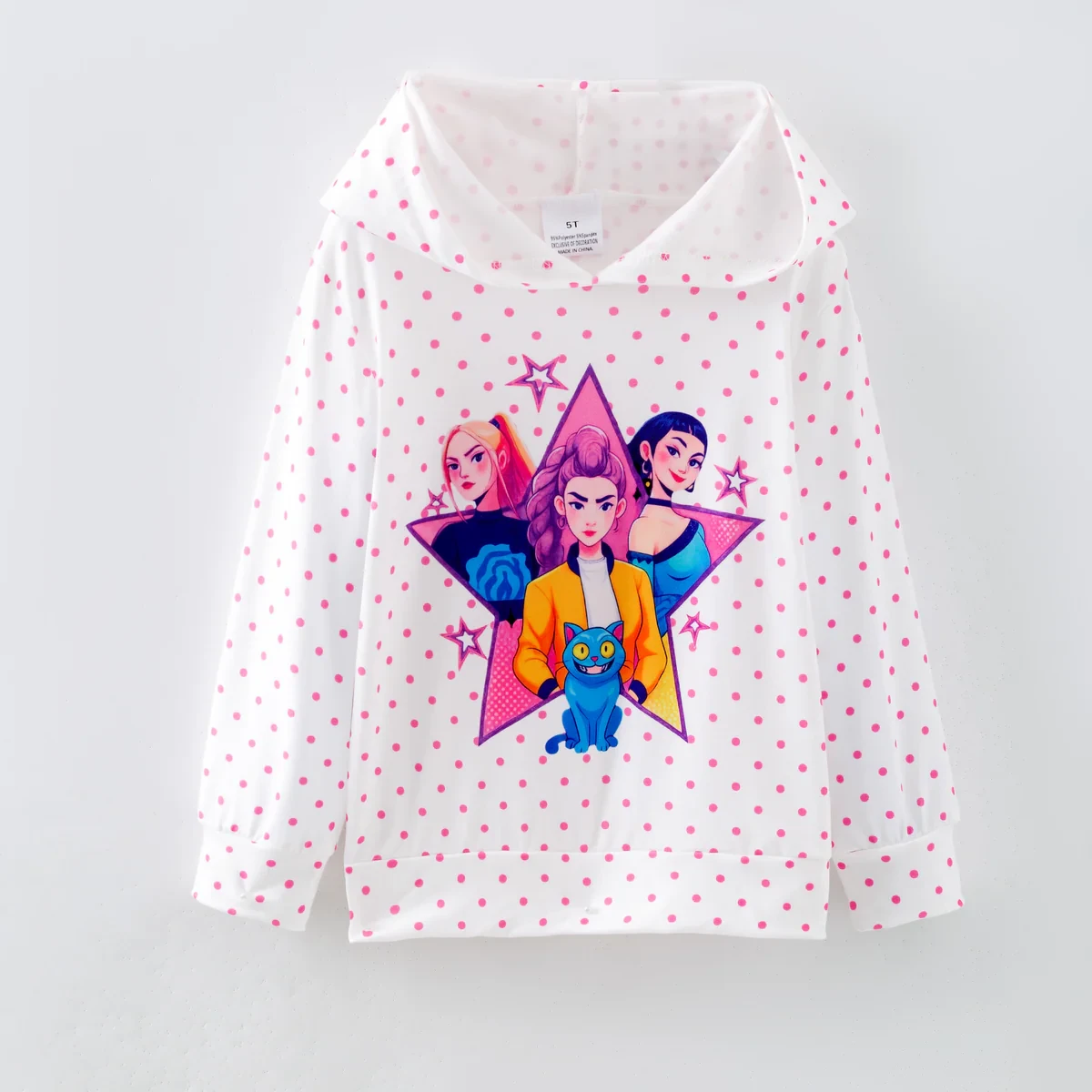 HUNTR/X Idol Squad Starburst Polka Dot Pullover Hoodie