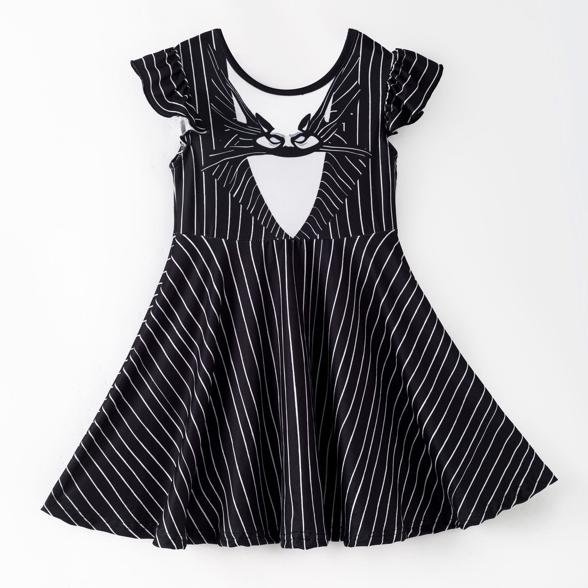 Pumpkin King Pinstripes Twirl Dress