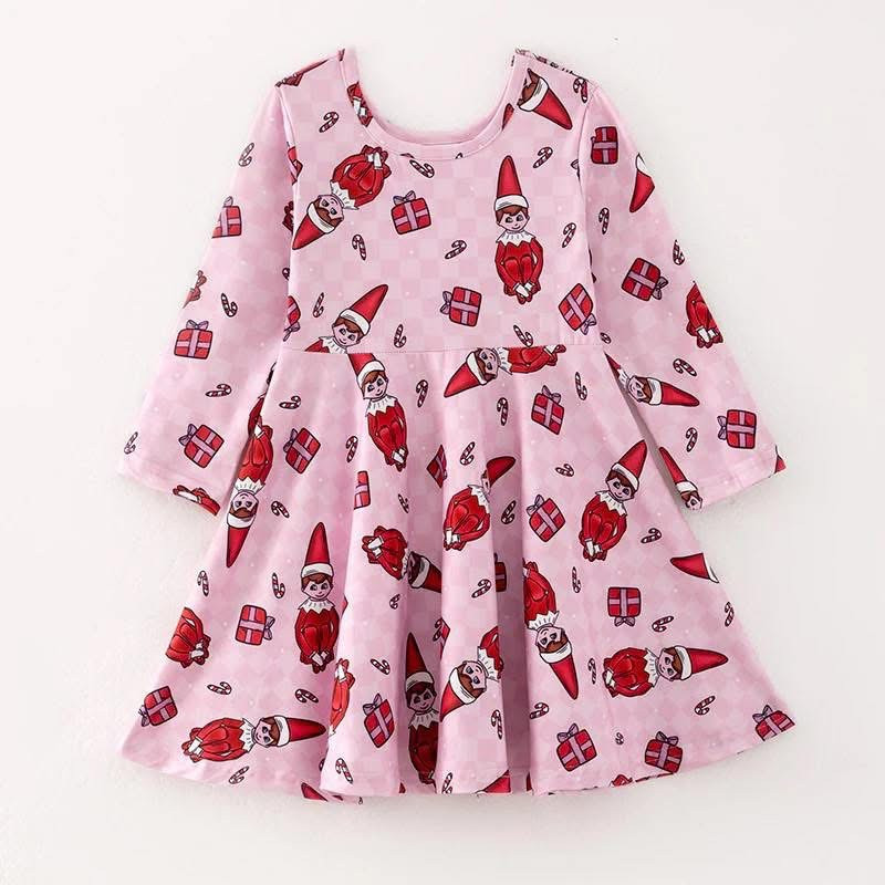 Santa’s Little Sidekick Twirl Dress