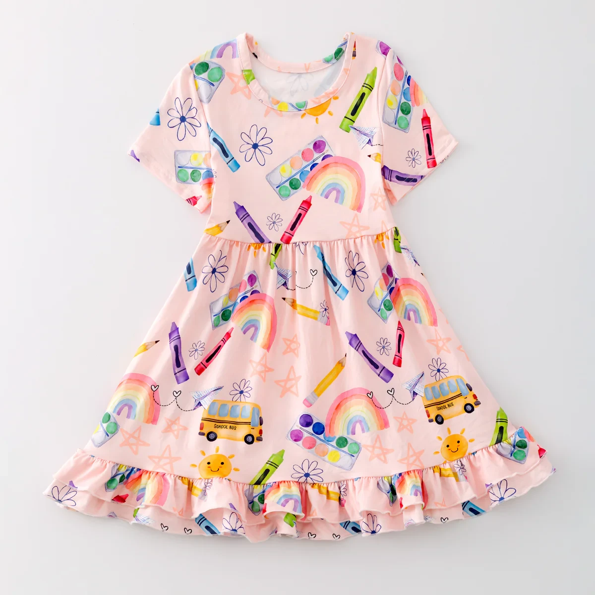 Color Me Ready Ruffle Dress