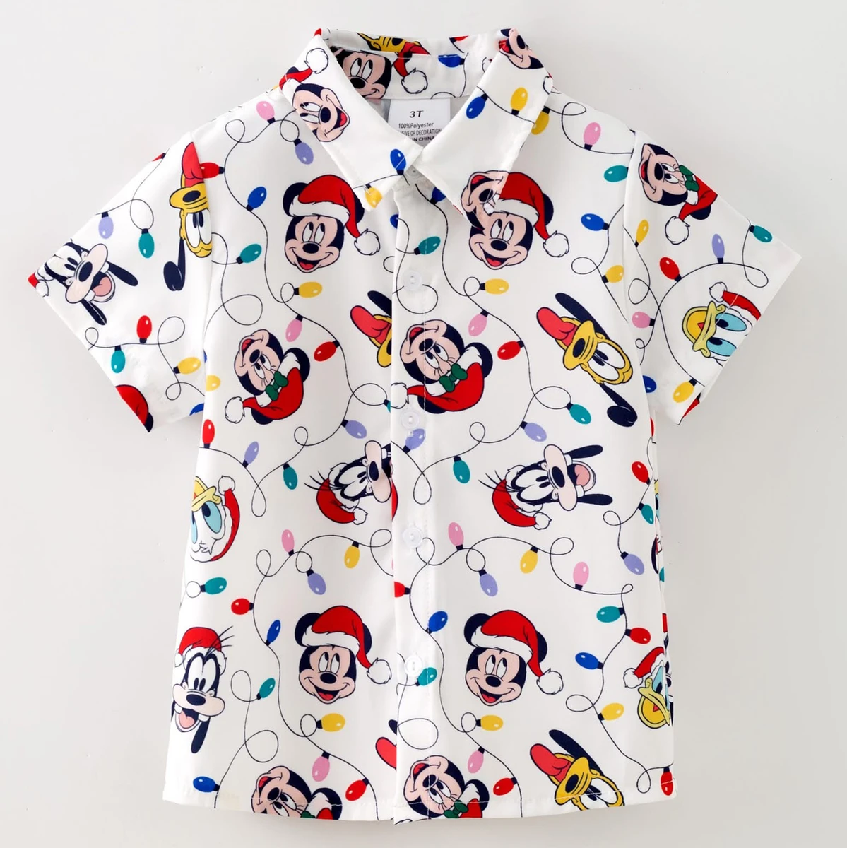 Merry Mouse Lights Button Down