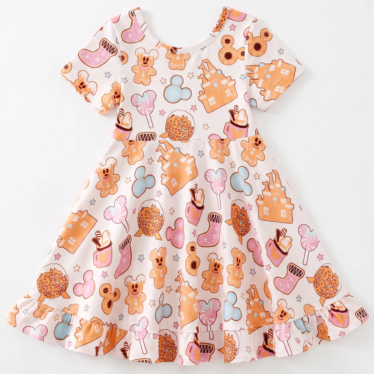 Sugar Cookie Castle Bow-Back Dress