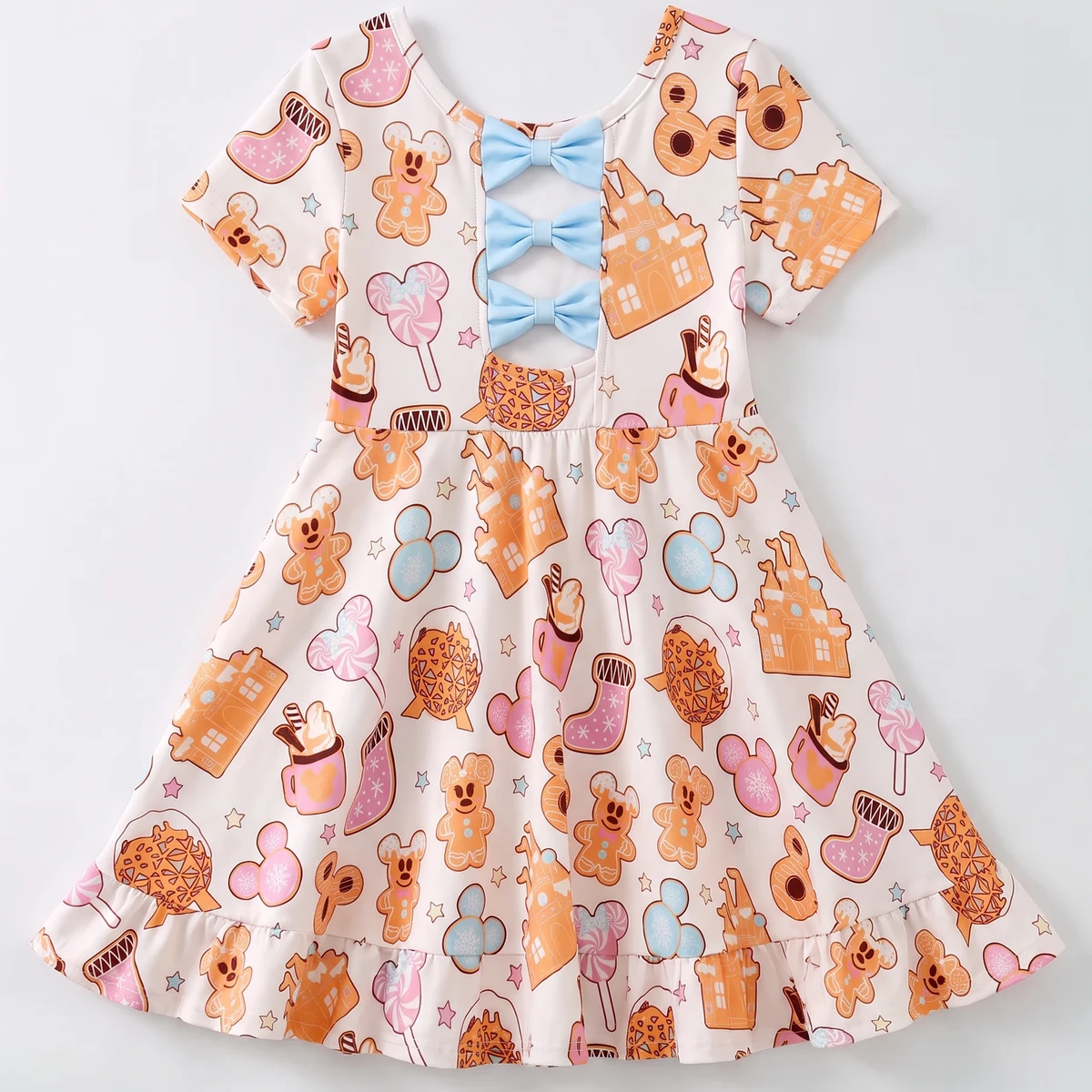 Sugar Cookie Castle Bow-Back Dress