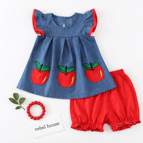 Snow White Apple Short Set
