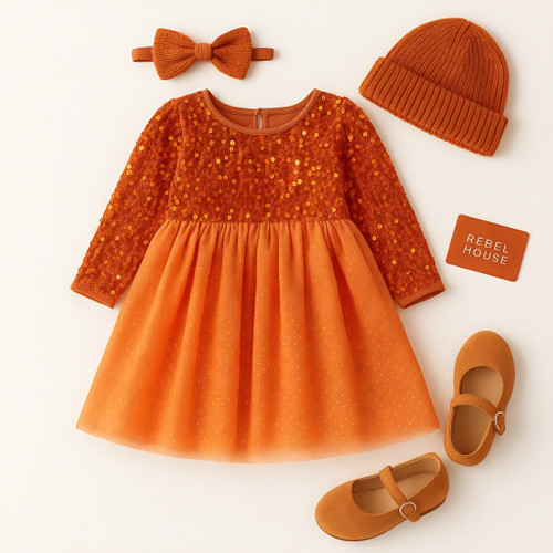 Pumpkin Sparkle Spell Dress