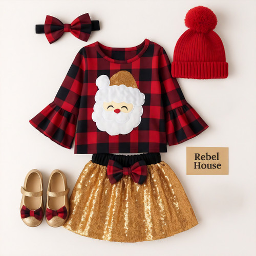 Santa’s Golden Glam Set