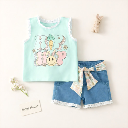 Hop Hop Hooray Denim Set