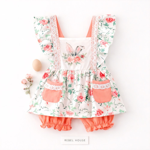 Blush Bunny Romper
