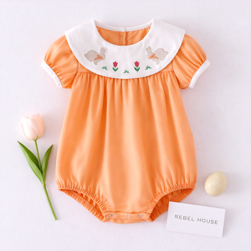 Apricot Bunny Romper