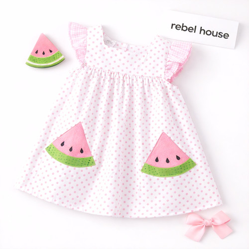 Watermelon Polka Dot Dress