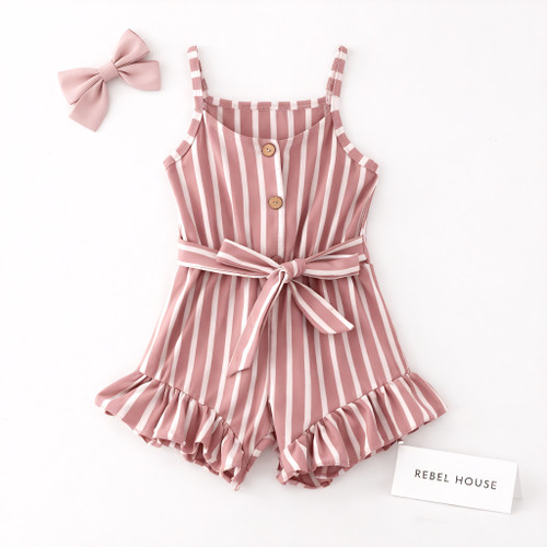 Blush Stripe Belle Romper