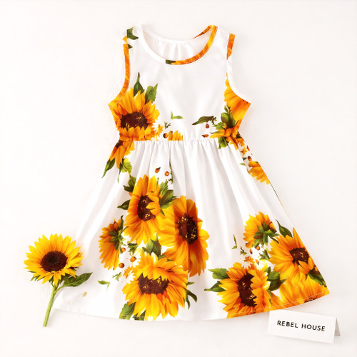 Golden Sunflower Dress