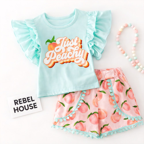 Just Peachy Ruffle Set