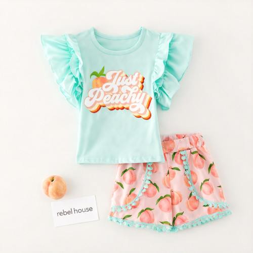 Just Peachy Ruffle Set