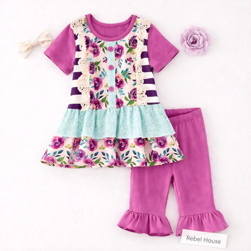 Petals & Plum Capri Set