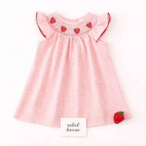 Berry Blush Smocked Dress