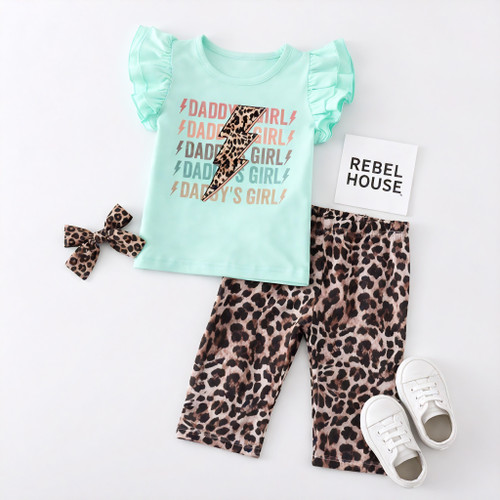 Mint Voltage Capri Set