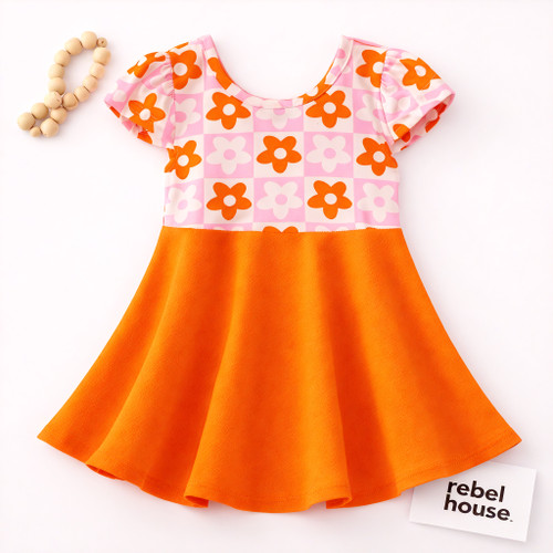 Groovy Tangerine Dress