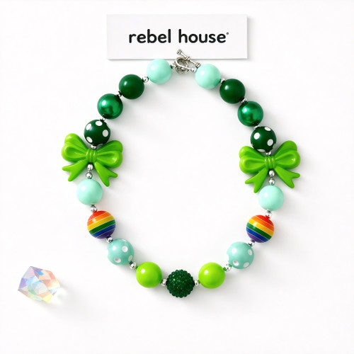 Lucky Bow Rainbow Necklace