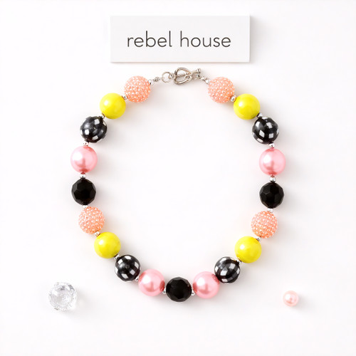 Pink Lemonade Pop Necklace