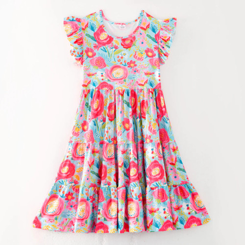 Petals & Palms Tiered Maxi