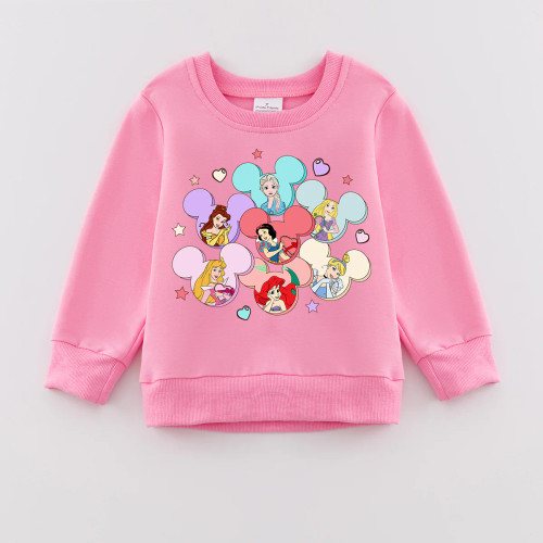 Princess Mickey Hearts Pullover