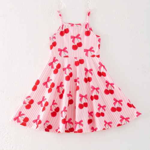Pink Cherry Skater Dress