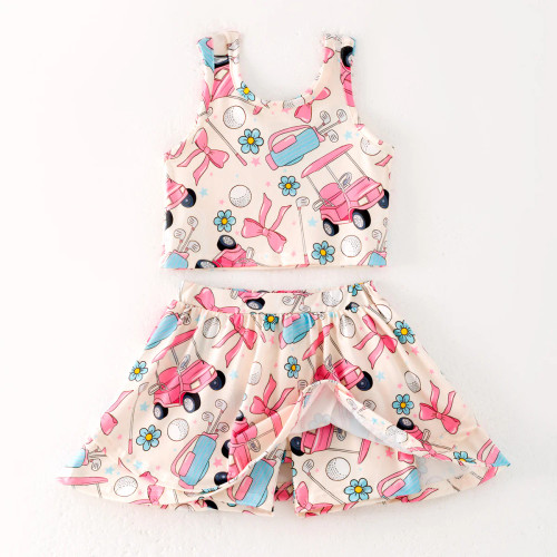 Par Tee Bow Skort Set