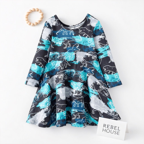 Dino Dash Twirl Dress