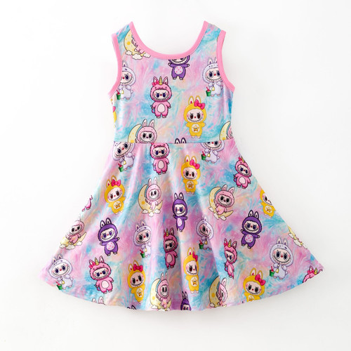 Labubu Galaxy Skater Dress