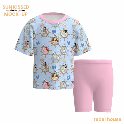 SK Captain Princess Biker Set