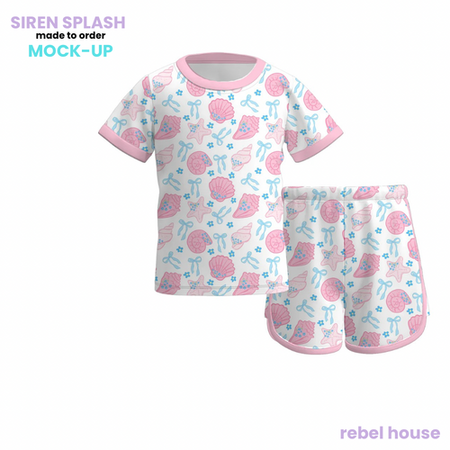 Coquette Coral Short Set