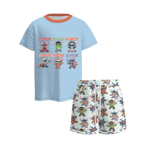 Super Hero Stitch Short Set