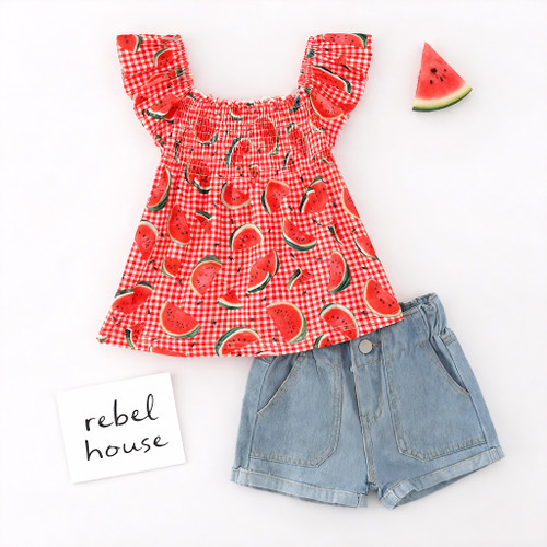 Watermelon Picnic Top & Short Set