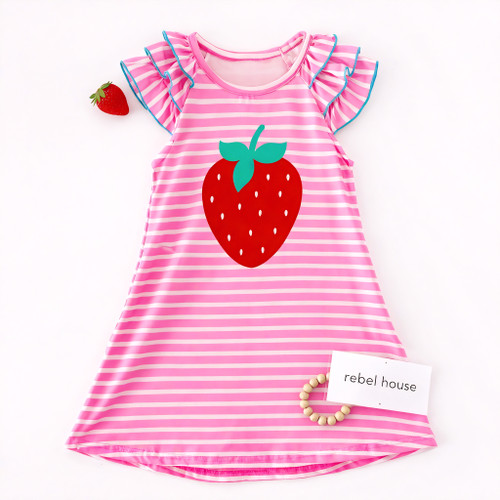 Strawberry Stripe Rebel Dress