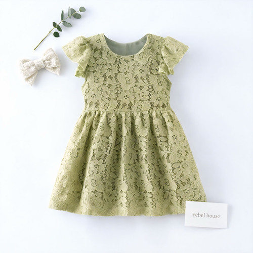 Olive Blossom Dress
