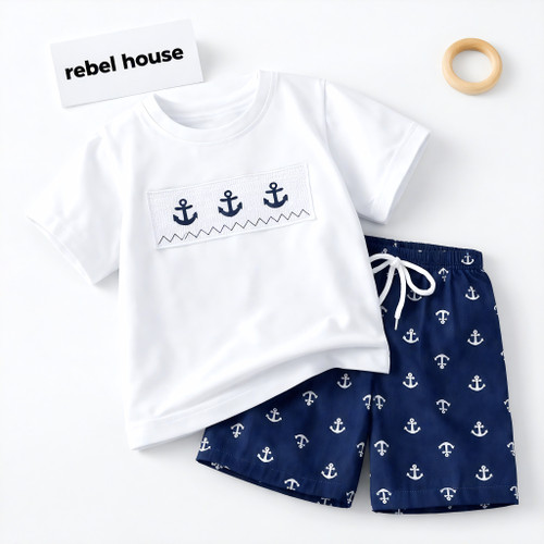 Anchors Aweigh Tee and Short Set