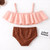 Sunset Spotted Ruffle Two-Piece