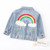 Rainbow Drizzle Denim Jacket