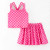 Pink Crush Checkered Skort Set